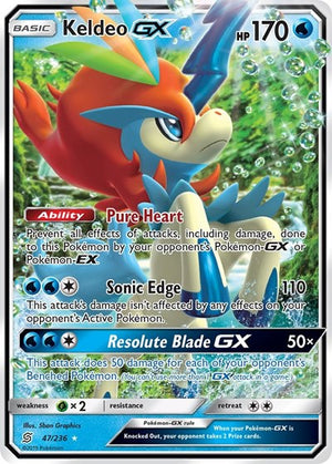 Pokemon TCG - SM - Unified Minds - Keldeo GX - 47/236 - Holofoil