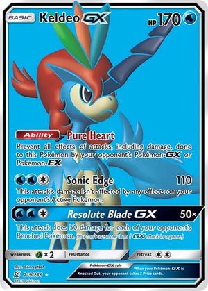 Pokemon TCG - SM - Unified Minds - Keldeo GX - 219/236 - Holofoil