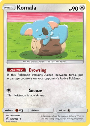 Pokemon TCG - SM - Unified Minds - Komala - 185/236