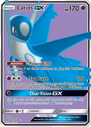 Pokemon TCG - SM - Unified Minds - Latios GX - 223/236 - Holofoil