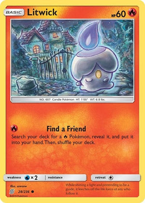 Pokemon TCG - SM - Unified Minds - Litwick - 28/236