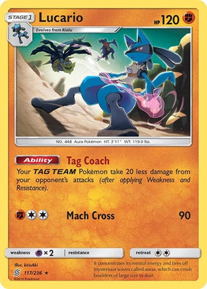 Pokemon TCG - SM - Unified Minds - Lucario - 117/236