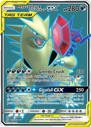 Pokemon TCG - SM - Unified Minds - Mega Sableye & Tyranitar GX - 225/236 - Holofoil