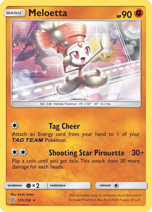 Pokemon TCG - SM - Unified Minds - Meloetta - 123/236