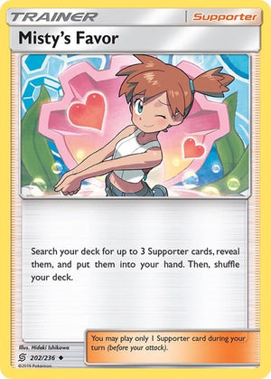 Pokemon TCG - SM - Unified Minds - Misty's Favor - 202/236 - Reverse Holofoil