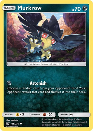 Pokemon TCG - SM - Unified Minds - Murkrow - 128/236