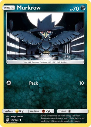 Pokemon TCG - SM - Unified Minds - Murkrow - 129/236