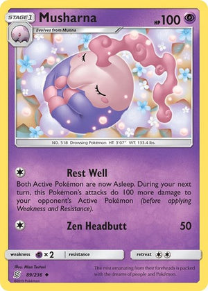 Pokemon TCG - SM - Unified Minds - Musharna - 89/236 - Reverse Holofoil