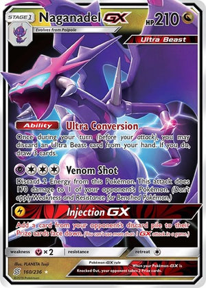 Pokemon TCG - SM - Unified Minds - Naganadel GX - 160/236 - Holofoil