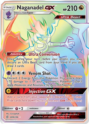 Pokemon TCG - SM - Unified Minds - Naganadel GX - 249/236 - Holofoil