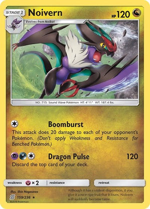 Pokemon TCG - SM - Unified Minds - Noivern - 159/236 - Reverse Holofoil