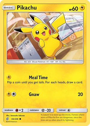 Pokemon TCG - SM - Unified Minds - Pikachu - 55/236 - Reverse Holofoil