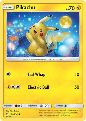 Pokemon TCG - SM - Unified Minds - Pikachu - 56/236