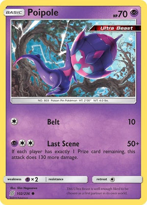 Pokemon TCG - SM - Unified Minds - Poipole - 102/236 - Reverse Holofoil