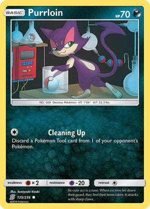 Pokemon TCG - SM - Unified Minds - Purrloin - 135/236