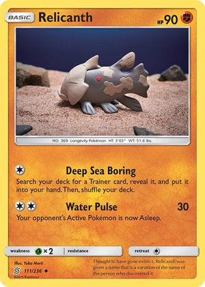 Pokemon TCG - SM - Unified Minds - Relicanth - 111/236 - Reverse Holofoil