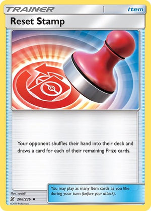 Pokemon TCG - SM - Unified Minds - Reset Stamp - 206/236 - Reverse Holofoil