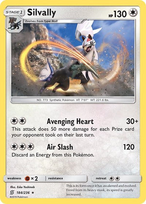Pokemon TCG - SM - Unified Minds - Silvally - 184/236 - Reverse Holofoil