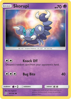 Pokemon TCG - SM - Unified Minds - Skorupi - 82/236