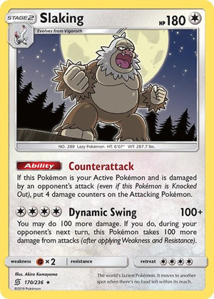Pokemon TCG - SM - Unified Minds - Slaking - 170/236 - Holofoil