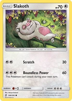 Pokemon TCG - SM - Unified Minds - Slakoth - 168/236