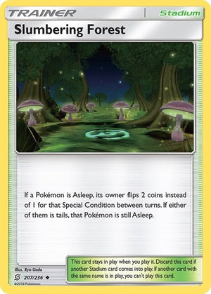 Pokemon TCG - SM - Unified Minds - Slumbering Forest - 207/236 - Reverse Holofoil