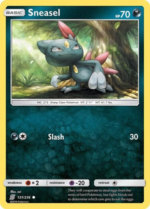 Pokemon TCG - SM - Unified Minds - Sneasel - 131/236 - Reverse Holofoil