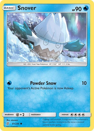 Pokemon TCG - SM - Unified Minds - Snover - 41/236