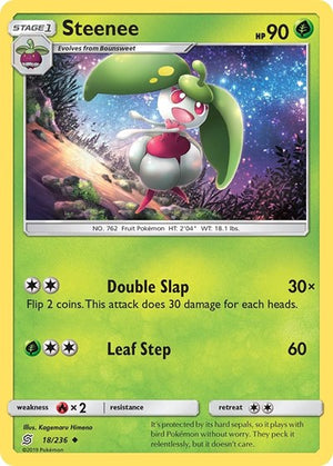Pokemon TCG - SM - Unified Minds - Steenee - 18/236 - Reverse Holofoil