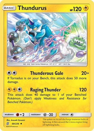 Pokemon TCG - SM - Unified Minds - Thundurus - 68/236