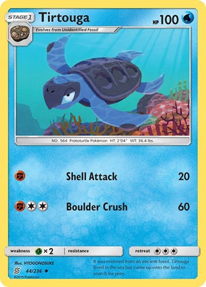 Pokemon TCG - SM - Unified Minds - Tirtouga - 44/236 - Reverse Holofoil