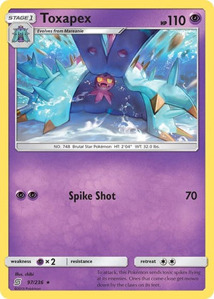 Pokemon TCG - SM - Unified Minds - Toxapex - 97/236