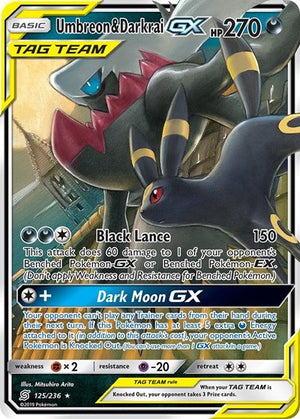 Pokemon TCG - SM - Unified Minds - Umbreon & Darkrai GX - 125/236 - Holofoil
