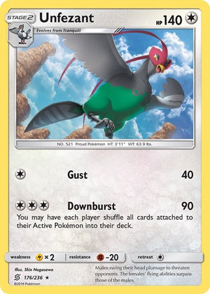 Pokemon TCG - SM - Unified Minds - Unfezant - 176/236