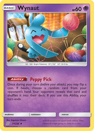 Pokemon TCG - SM - Unified Minds - Wynaut - 77/236
