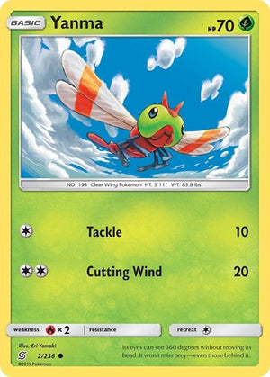 Pokemon TCG - SM - Unified Minds - Yanma - 2/236
