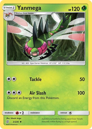 Pokemon TCG - SM - Unified Minds - Yanmega - 3/236