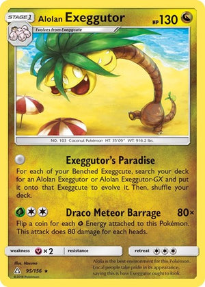Pokemon TCG - SM - Ultra Prism - Alolan Exeggutor - 95/156