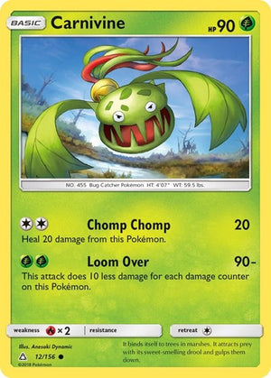 Pokemon TCG - SM - Ultra Prism - Carnivine - 12/156
