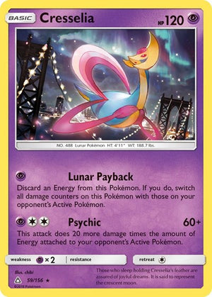 Pokemon TCG - SM - Ultra Prism - Cresselia - 59/156 - Reverse Holofoil