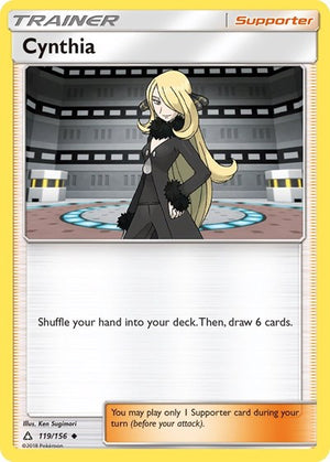 Pokemon TCG - SM - Ultra Prism - Cynthia - 119/156 - Reverse Holofoil