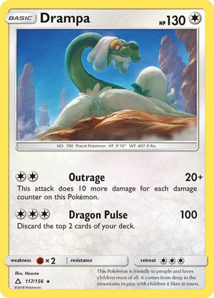 Pokemon TCG - SM - Ultra Prism - Drampa - 117/156 - Holofoil