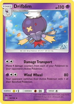 Pokemon TCG - SM - Ultra Prism - Drifblim - 52/156