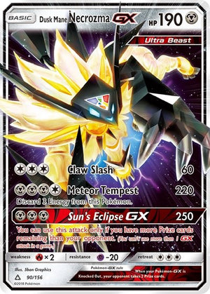 Pokemon TCG - SM - Ultra Prism - Dusk Mane Necrozma GX - 90/156 - Holofoil
