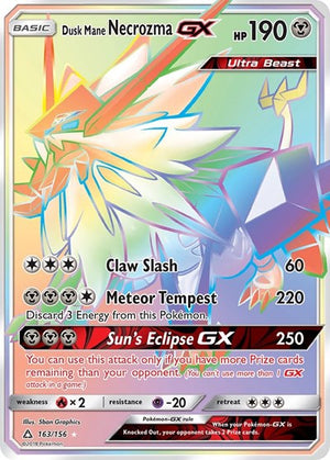 Pokemon TCG - SM - Ultra Prism - Dusk Mane Necrozma GX - 163/156 - Holofoil