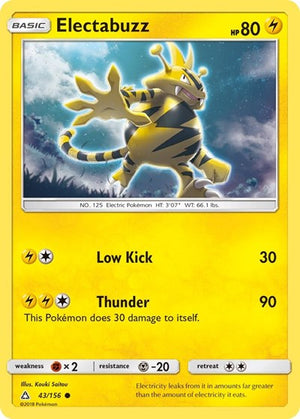 Pokemon TCG - SM - Ultra Prism - Electabuzz - 43/156