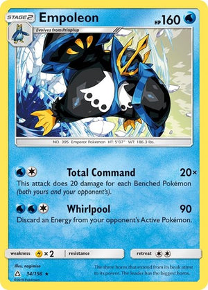 Pokemon TCG - SM - Ultra Prism - Empoleon - 34/156