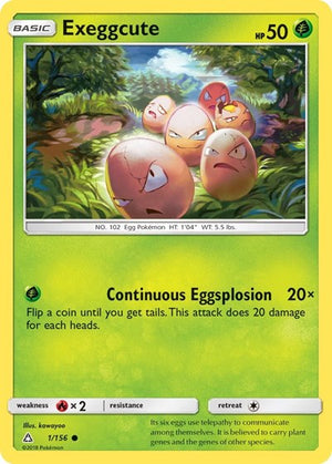 Pokemon TCG - SM - Ultra Prism - Exeggcute - 1/156