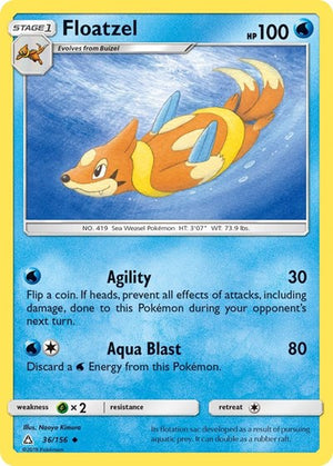 Pokemon TCG - SM - Ultra Prism - Floatzel - 36/156