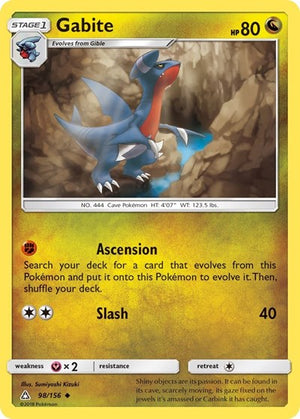 Pokemon TCG - SM - Ultra Prism - Gabite - 98/156